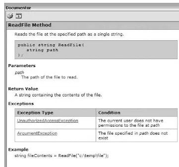 Figure 4-2If you are using some other system for documentation, it may be harder to automatically validate that