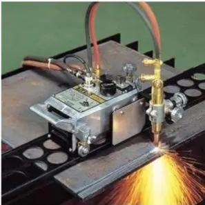 Gambar 1. Desain alat gas cutting semi otomatis  [5] 