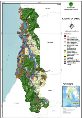 Tabel 2. Sebaran Tambak di Wilayah Kabupaten Barru Tahun 2010 