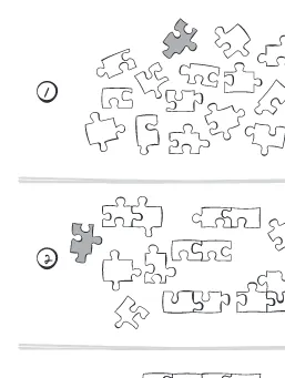 Figure 1-2. Epiphany is the moment when the last piece of work fits intoplace. However, the last piece isn’t any more magical than the others, andhas no magic without its connection to the other pieces.