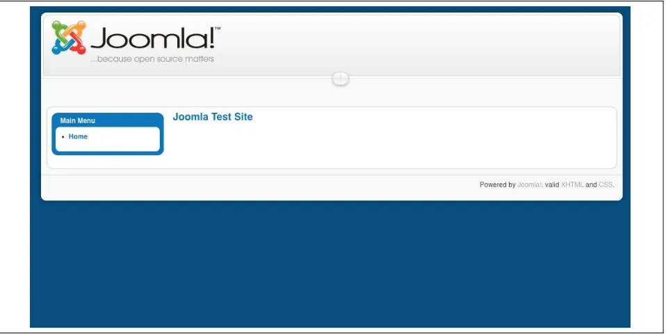Figure 1-8. Fresh Joomla Site 