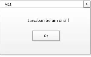 Gambar 3. 44 Jawaban Belum Diisi M13 