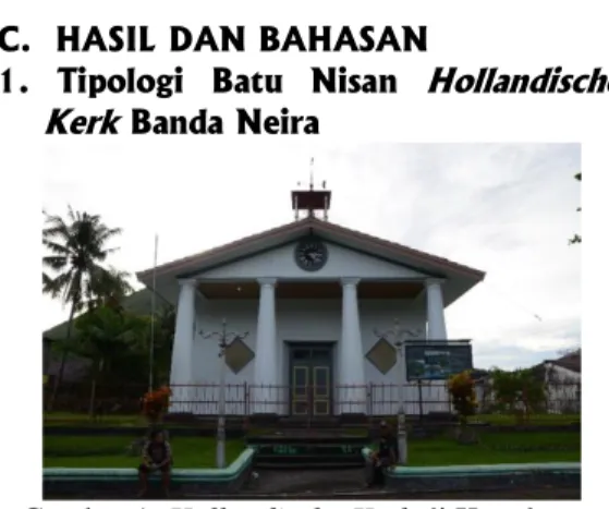 Gambar 1. Hollandische Kerk di Kepulauan  Banda, Provinsi Maluku 