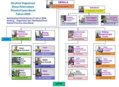 Gambar 3.1Struktur Organisasi Dinas Peternakan Provinsi Jawa Barat