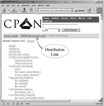 Figure 8.4. Module distribution seen viasearch.cpan.org.