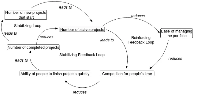 Figure 2.1: A dynamic view of what a project portfolio does for the orga-nization