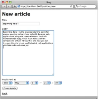 Figure 3-3. Adding an article