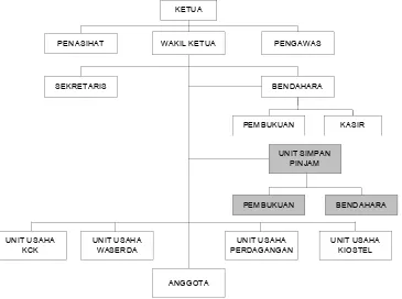 Gambar 3.1 Struktur Organisasi Koperasi                                                                      