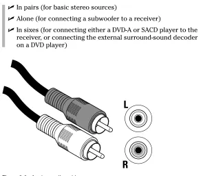 Figure 3-9: Analog audio cables.