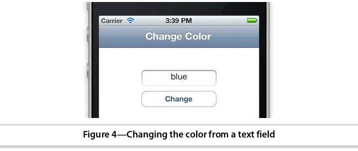 Figure 4—Changing the color from a text field