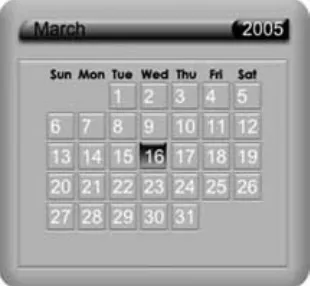 Figure 1-15. Custom calendar component