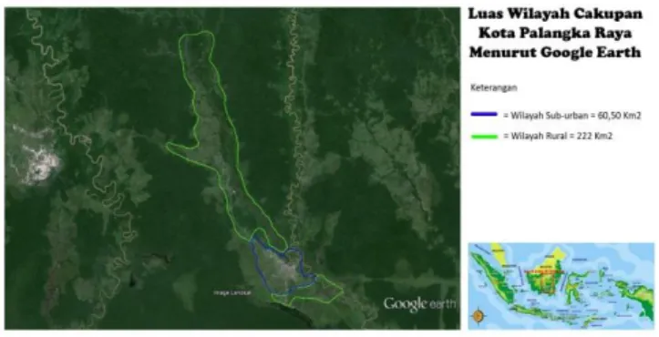 Gambar 6. Luas Wilayah Menurut Google Earth 