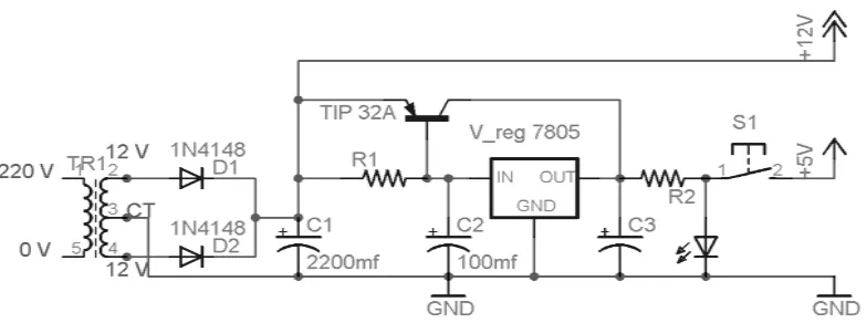 Gambar 3.2 Rangkaian Power Supplay (PSA) 