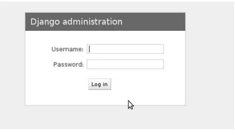 Figure 3-2. The Django admin interface login screen. 