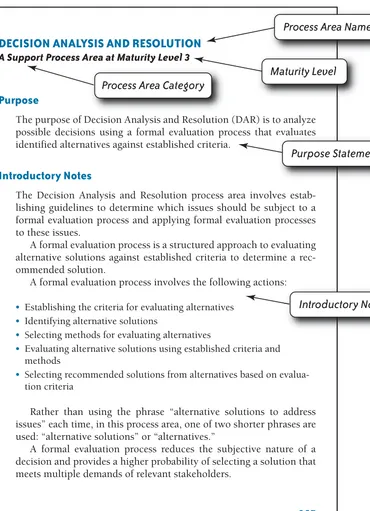 FIGURE 2.2Sample Page from Decision Analysis and Resolution