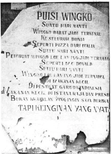 Gambar 21.  Puisi  Wingko.