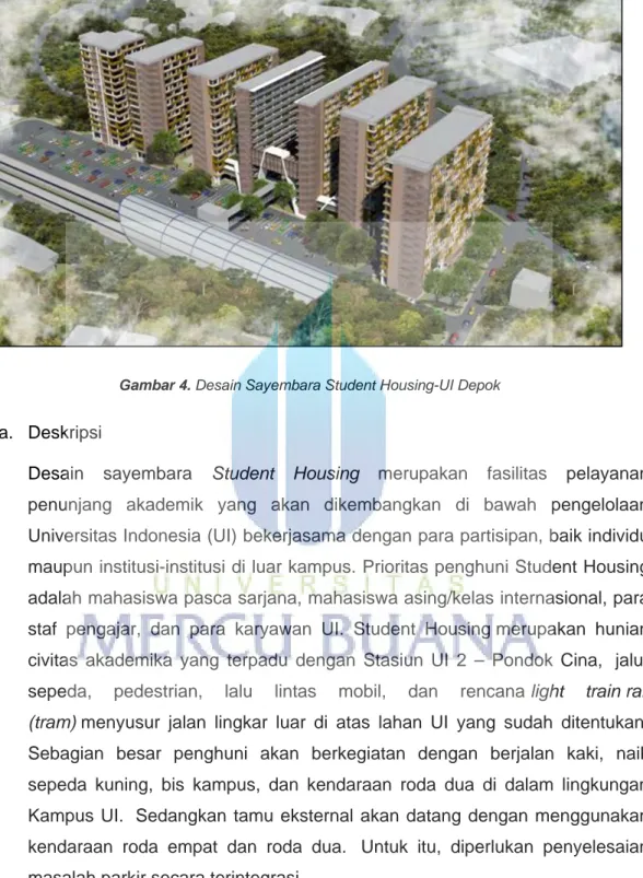Gambar 4. Desain Sayembara Student Housing-UI Depok 