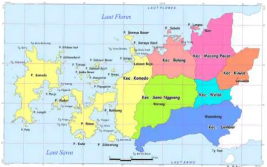 Gambar 2.25 Peta Wilayah Administrasi Kabupaten Manggarai Barat  Sumber: Google Images 