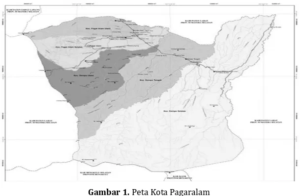 Gambar 1. Peta Kota Pagaralam 