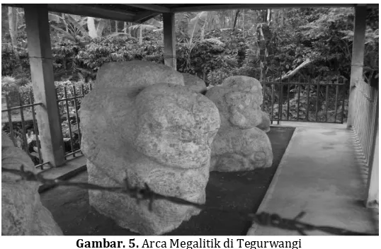Gambar. 5. Arca Megalitik di Tegurwangi 