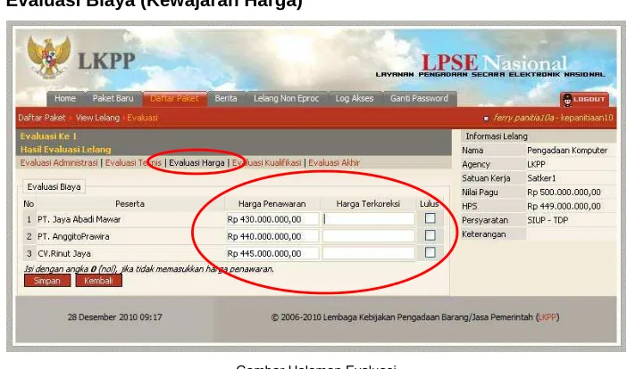 Gambar Halaman Evaluasi 