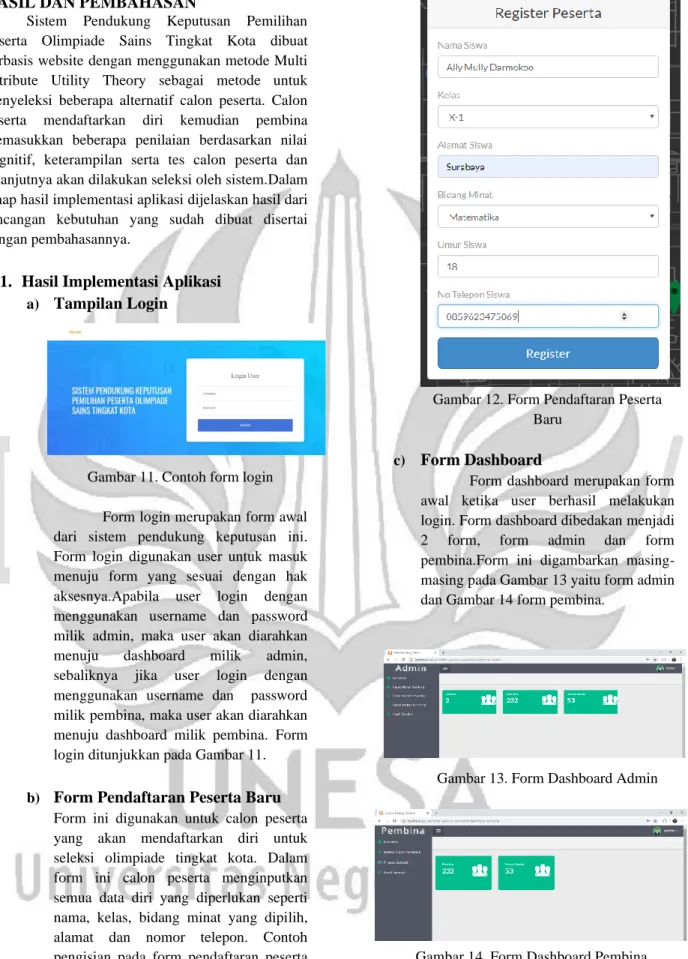 Gambar 11. Contoh form login 