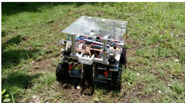 Gambar 1. Unmanned Ground Vehicle yang Dirancang Untuk  Aplikasi Pada Bidang Industri Pertanian
