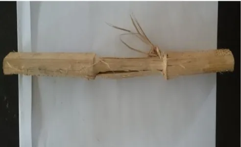Gambar 4.2 :Hasil Bambu Setelah Pengujian Tarik 