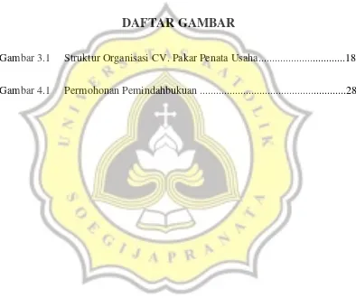 Gambar 3.1  Struktur Organisasi CV. Pakar Penata Usaha................................18 