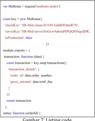 Gambar	7.	Listing	code