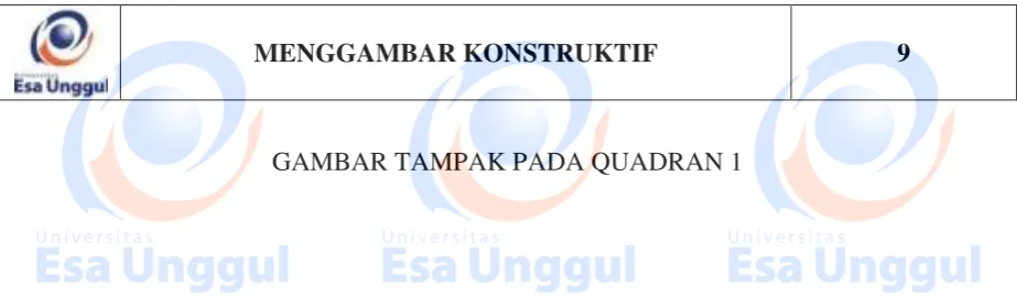 GAMBAR TAMPAK PADA QUADRAN 1 