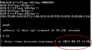 Gambar 5.8 Scaning Port 