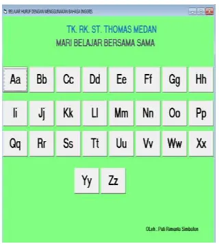 Gambar 4.3  Mengenal Warna Dasar dengan  bahasa inggris 