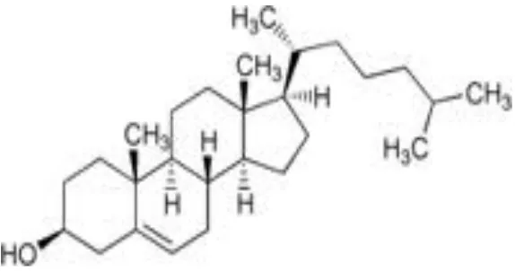Gambar 3. Stuktur Kolesterol (http//www.sribd.com/doc/7674101/makalah lipid) 