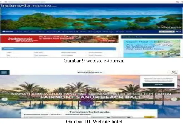 Gambar 9 webiste e-tourism 