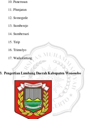 Gambar 1.1 Lambang Daerah Kabupaten Wonosobo 