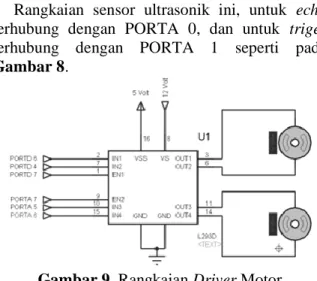 Gambar 8. Rangkaian Ultrasonik 