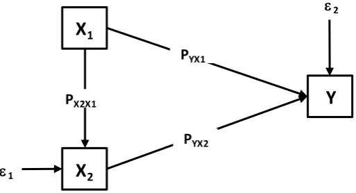 Gambar 3.1 Model analisis jalur 