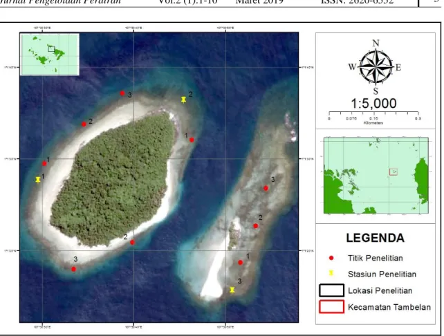 Gambar  1.  Peta  Lokasi  Penelitian  di  Pulau  Bungin  Kecamatan  Tambelan  Kabupaten  Bintan  Provinsi  Kepulauan Riau  
