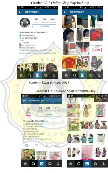 Gambar L2.2 Online Shop Esprita Shop 