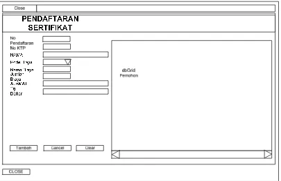 Gambar 4.13 Desain Form Pendaftaran. 