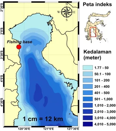 Gambar 1. Lokasi Penelitian di Teluk Bone. 