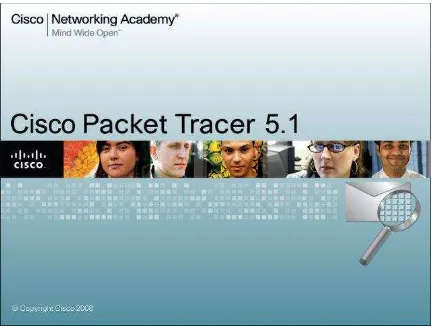 Gambar 1 Splash Screen Ketika Memulai Cisco Packet Tracer v5.1 