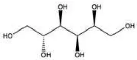 Gambar 2. Struktur Kimia Sorbitol