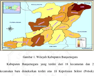 Gambar 1. Wilayah Kabupaten Banjarnegara 