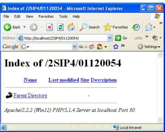 Gambar 1.4 Menguji Web Server 