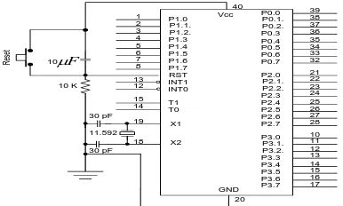 Gambar 3.3. Mikrokontroller AT89C51 
