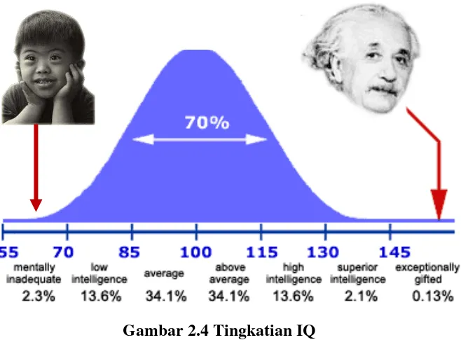 Gambar 2.4 Tingkatian IQ 