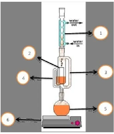 Gambar 1. Ekstraktor Soxhlet