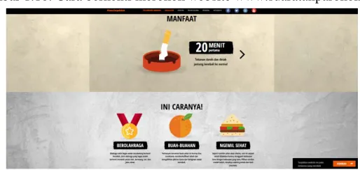 Gambar 1.10: Cara berhenti merokok website www.suaratanparokok.co.id 